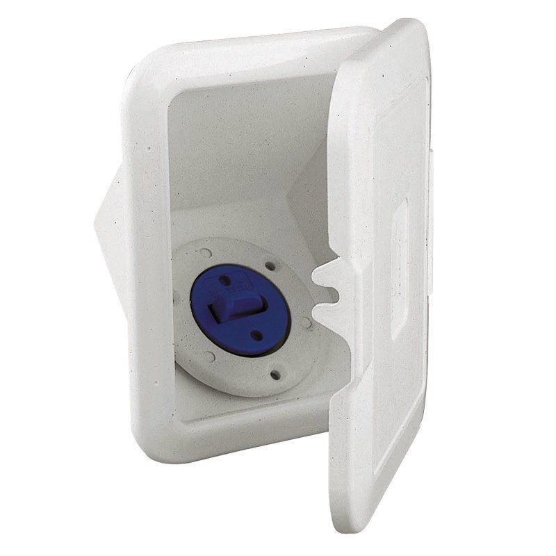 Case w/Deck Filler f/Diesel, w/Lid, Ø38mm Hose, White