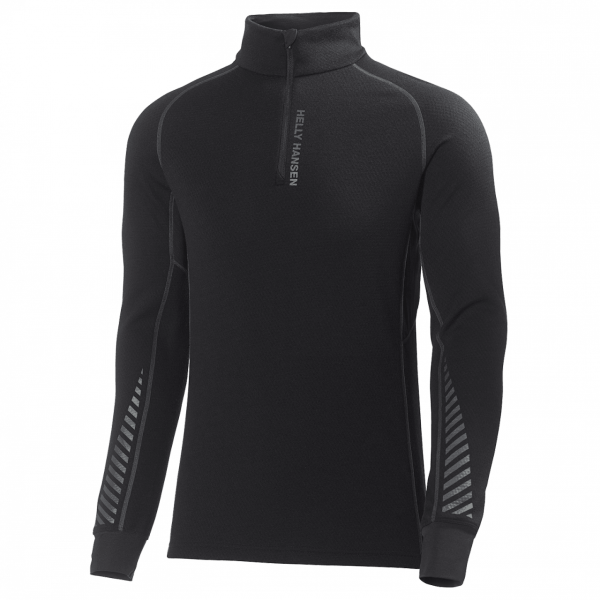 HH WARM FLOW HIGH NECK 1/2 ZIP Black M