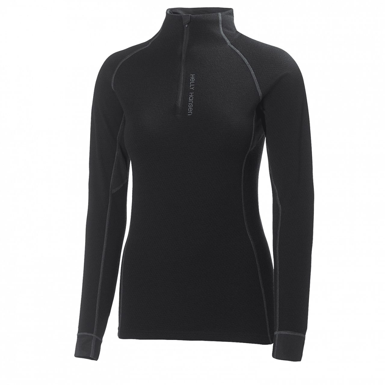 W HH FLOW WARM HIGH NECK 1/2 ZIP,Siyah L