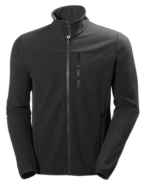 HH CREW SOFTSHELL JACKET EBONY L
