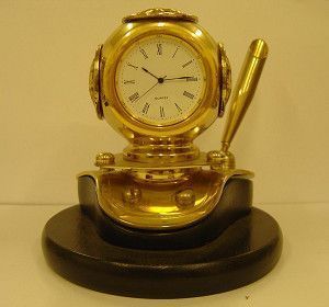 Pirinç,el yapımı, 9 cm. Ahşap Standlı