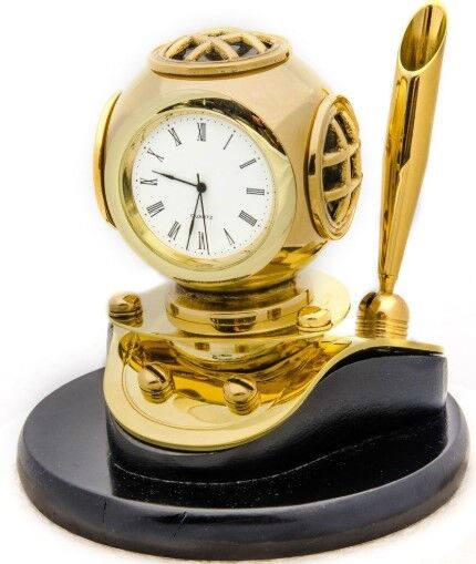 Pirinç,el yapımı, 9 cm. Ahşap Standlı