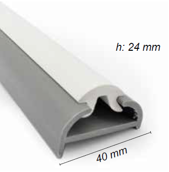 Küpeşte Fitili 40x24 mm siyah 2 mt
