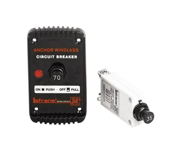 LOFRANS' CIRCUIT BREAKER HYDRAULIC-MAGNET 80A PLUS PLATE