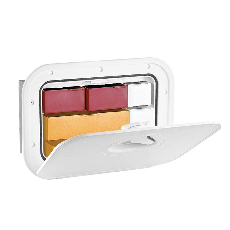 MID LINE Stor. Hatch Çekmeceli & Lock, Beyaz, 278x378mm