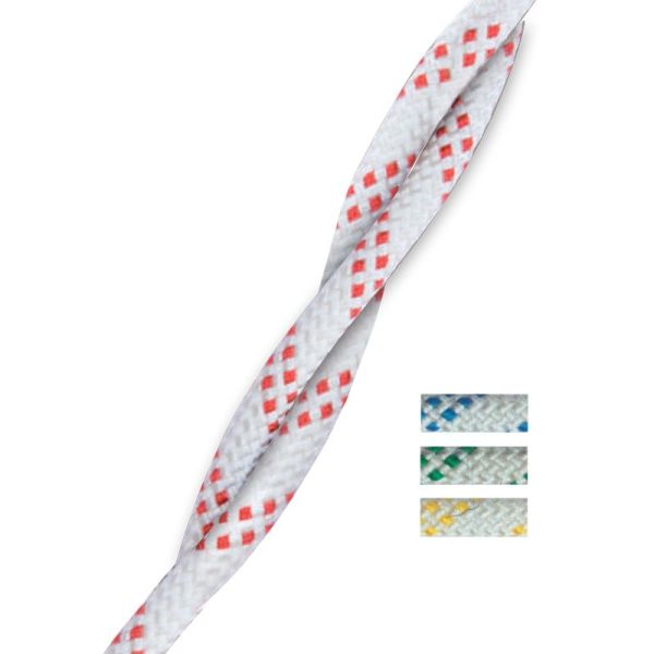 CABO SEYİR HALATLARI, ''Halyard'', Çap. 8mm, Beyaz üstü Sarı Örgü