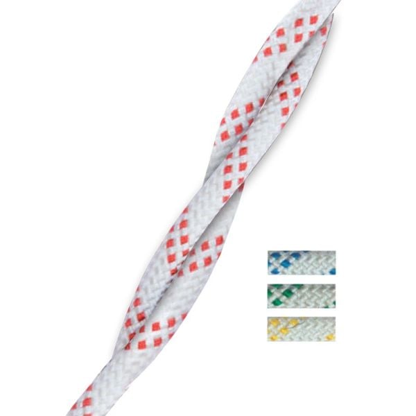 CABO SEYİR HALATLARI, ''Halyard'', Çap. 12mm, Beyaz üstü Sarı Örgü