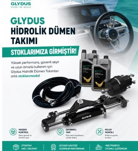 Glydus Hidrolik Dümen Takımı Max: 350 hp