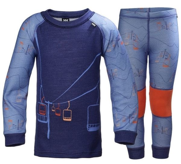 K HH LIFA MERINO ÇOCUK TERMAL SET Lilac 128 CM