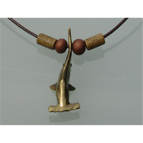 Pirinç Metal Kolye,ÇEKİÇ KÖPEKBALIĞI KOLYE