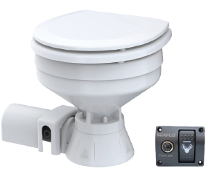 Seaflo Elektrikli Tuvalet K.Taş 33x36x47 cm 12 V Su Girişli: 19 mm Su Çıkışı 26 mm