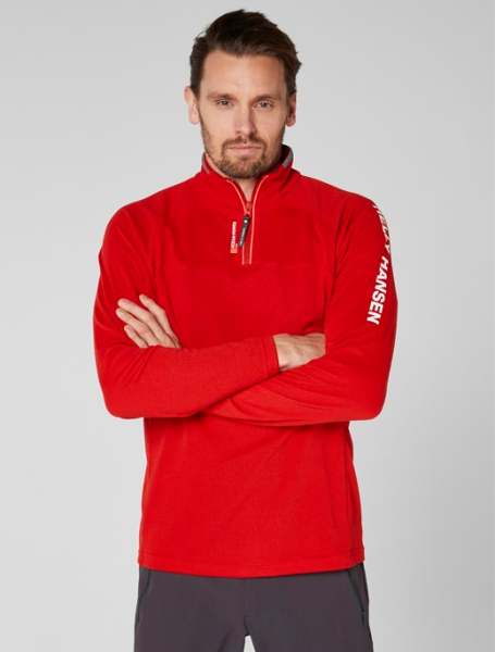 HH HP 1/2 ZIP PULLOVER RED L