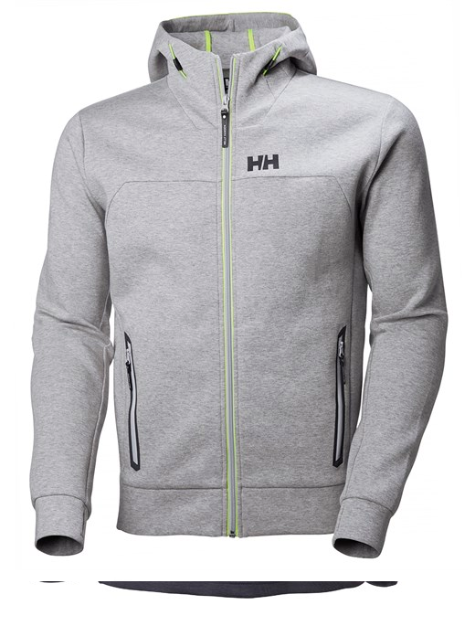HH HP OCEAN FZ HOODIE GREY MELANGE S
