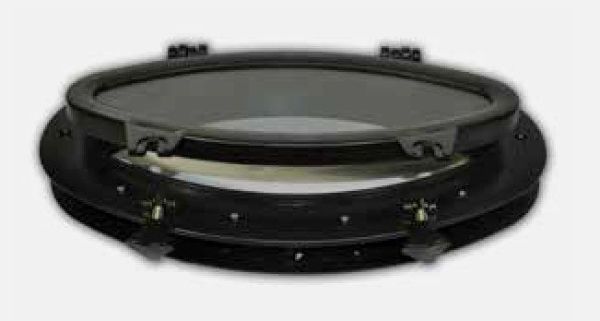 İÇTEN MONTAJ ABS ELİPS LUMBOZ SİYAH 40x21 CM