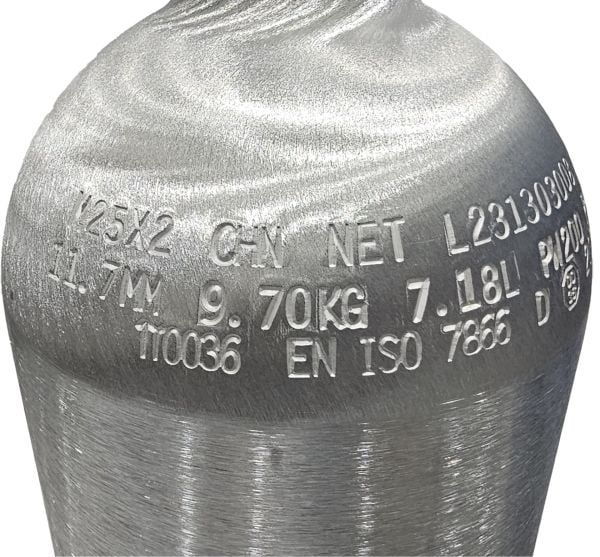 7,0 L. Alüminyum Tüp-Şişe (Dalış Tüpü)