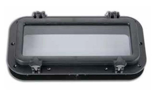 İÇTEN MONTAJ ABS DİKDÖRTGEN LUMBOZ SİYAH 40x20 CM