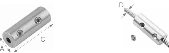 Halat & Kablo Tutucu / TİP B  3 MM HALAT )Wire Rope Connector