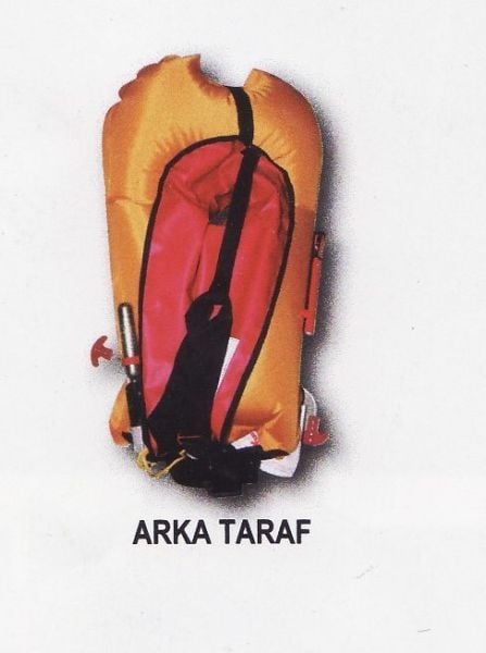 Şişme Can Yeleği Lamda,Otomatik 150N,Solas,Turuncu