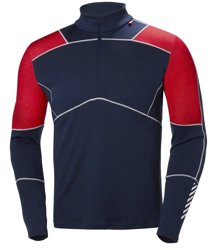 HH HH LIFA MERINO MAX 1/2 ZIP ERKEK ÜST İÇLİK Evening Blue M