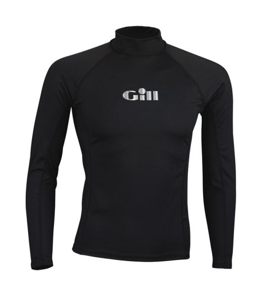Erkek Rash Vest L/S Long Sleeve Black XXL