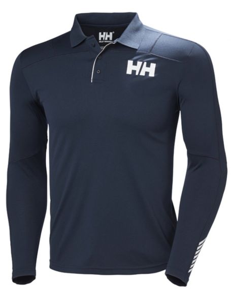 HH LIFA ACTIVE LIGHT LS POLO UZUN KOL ERKEK TİŞÖRT Navy XXL