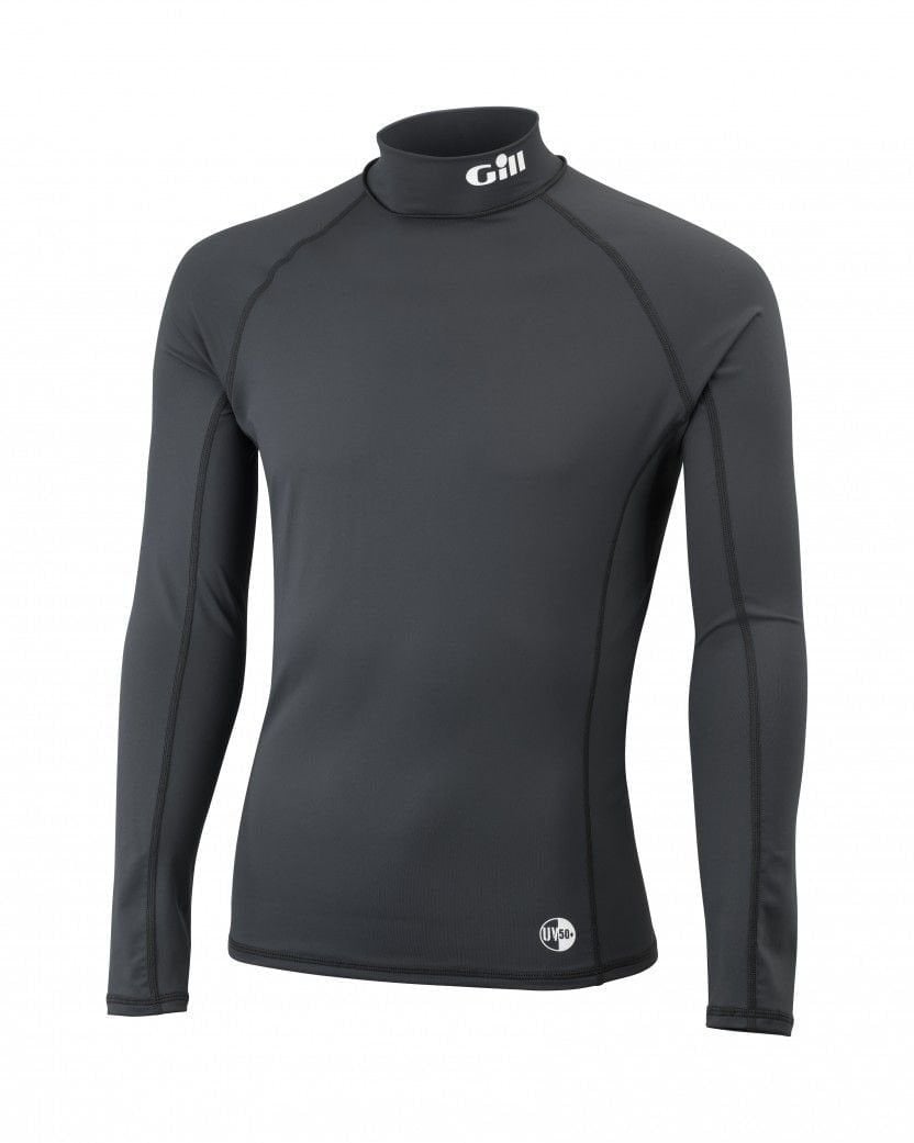 Erkek UV Rash Vest Uzun Kol Asphalt Grey M