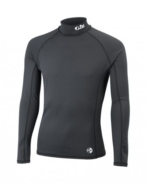 Erkek UV Rash Vest Uzun Kol Asphalt Grey M