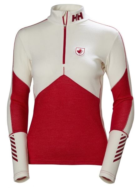 HH W HH LIFA MERINO 1/2 ZIP BAYAN ÜST İÇLİK White XS