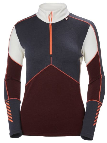 HH W HH LIFA MERINO 1/2 ZIP BAYAN ÜST İÇLİK Port S