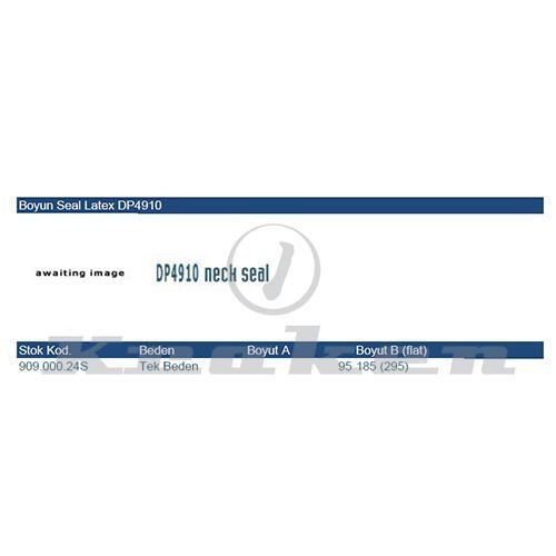 KRAKEN Kuru Elbise Boyun Seal Latex DP4910