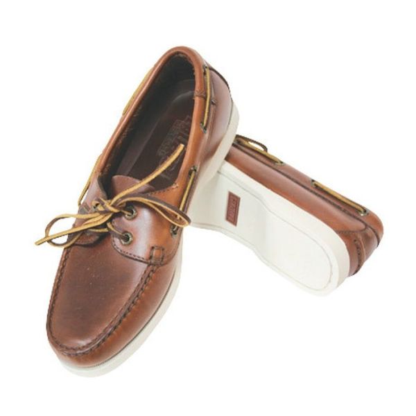 ''Skipper'' Güverte Ayakkabısı / Kahverengi-Beyaz Kenarlı 40