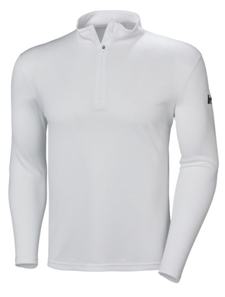 HH HH TECH 1/2 ZIP UZUN KOL ERKEK TİŞÖRT White M