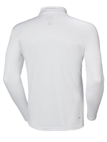 HH HH TECH 1/2 ZIP UZUN KOL ERKEK TİŞÖRT White XL