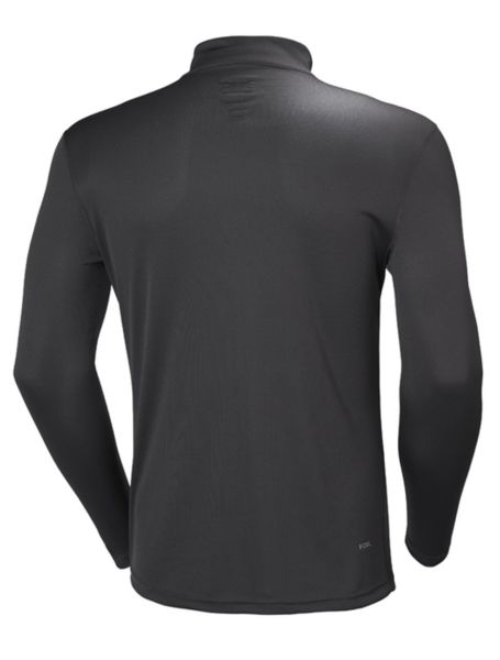 HH HH TECH 1/2 ZIP UZUN KOL ERKEK TİŞÖRT Ebony L