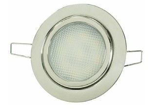 Krom Gömme Spot 24 V,Gün Işığı,9 Ledli