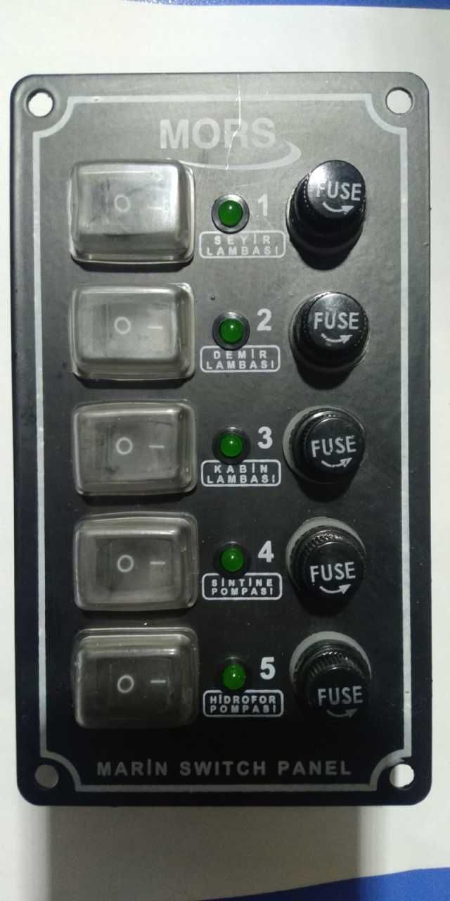 5'Lİ SWİTCH PANEL - DİKEY 85X150 MM