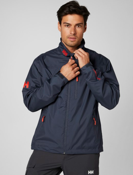 HH CREW MIDLAYER JACKET GRAPHİTE BLUE