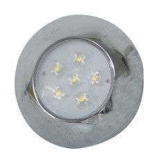 AquaLED Tavan Lambası, 12 Leds, 12V/28V, Krom