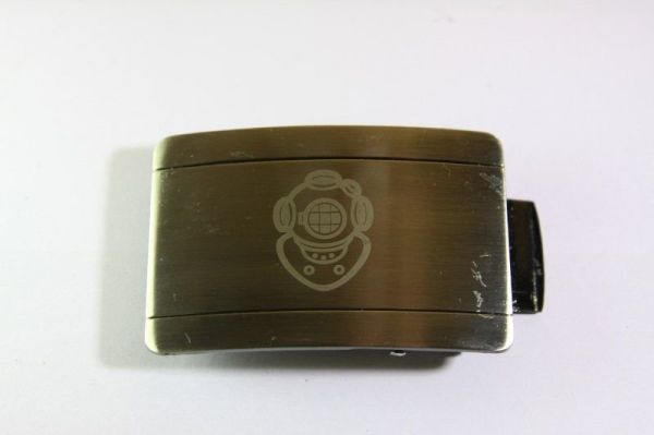 Scuba Siyah Deri Kemer-Çizgili MK5 Toka