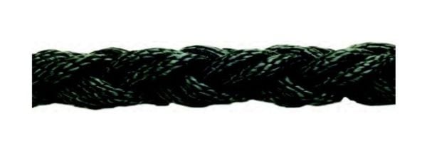 Polyester Halat 8 Kollu Siyah 20 mm 303 gr/m