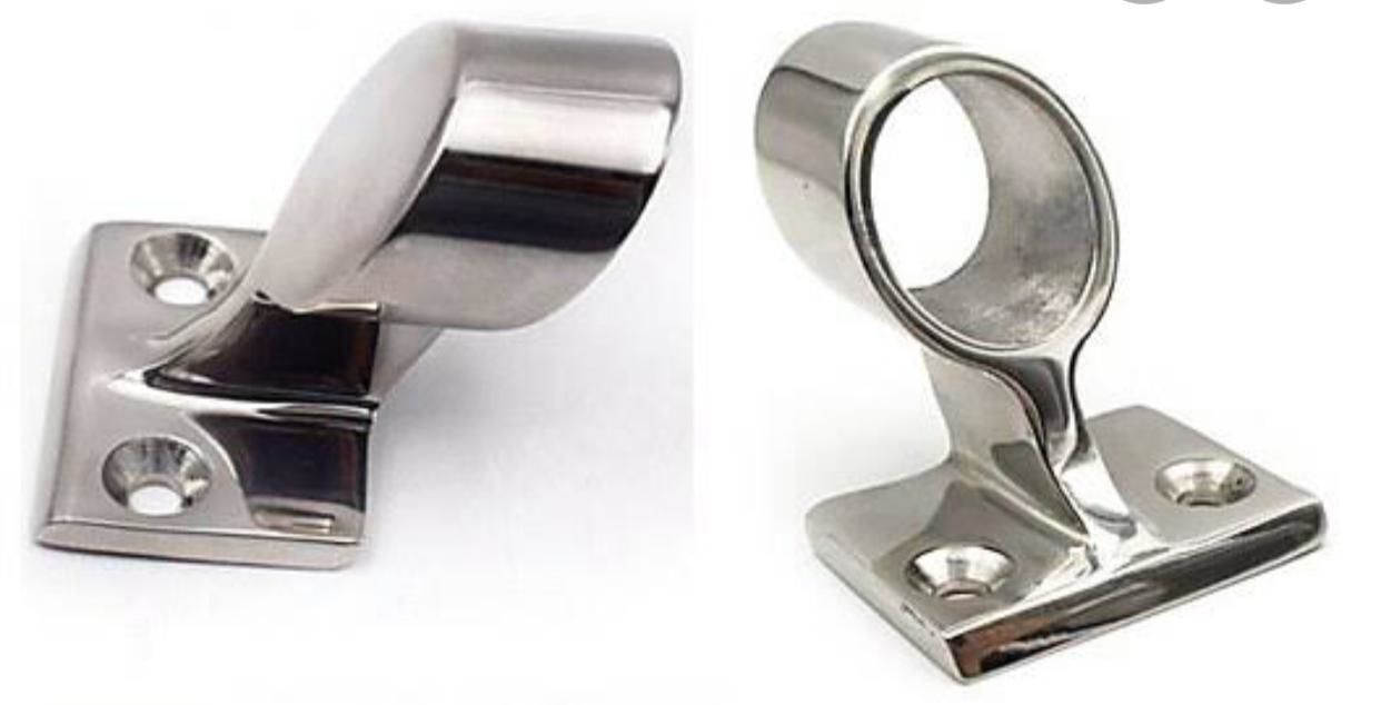 Krom Tutamak Ayağı 25 MM Kapalı