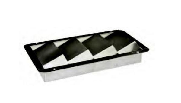 Krom 4'lü Yan Havalandırma 21x11 cm
