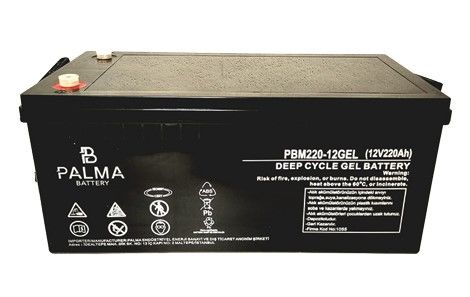 Palma Jel Akü   120 Amp   E: 173 B: 333 Y: 216 mm 31 Kg