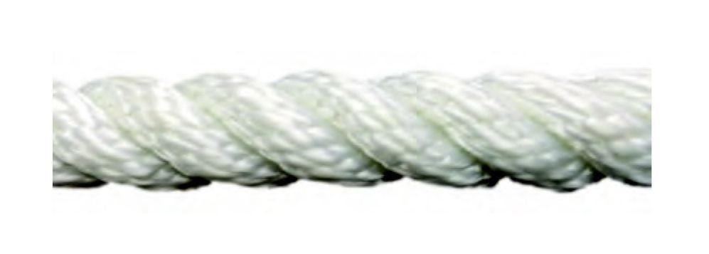 Polyester Halat 3 Kollu Beyaz 12 mm 110 gr/m