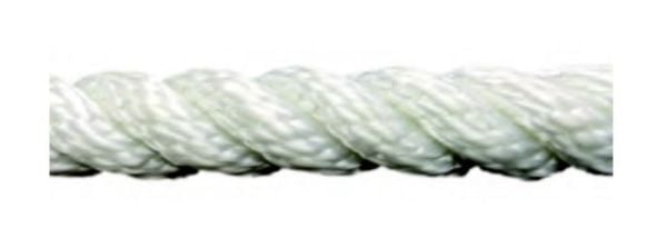 Polyester Halat 3 Kollu Beyaz 12 mm 110 gr/m