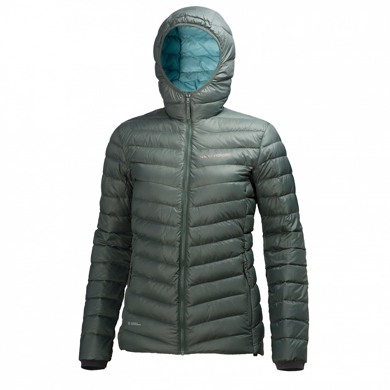 W VERGLASH HOODED DOWN INSULATOR BAYAN JACKET,Gri S