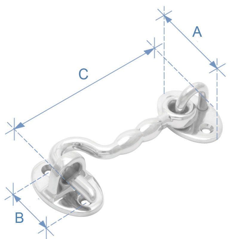 KAPI KANCASI, PASLANMAZ, 4''