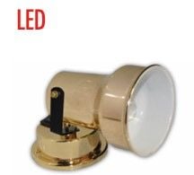 Kabin Lambası Aşağı Yukarı  ABS Sarı  12V/24V