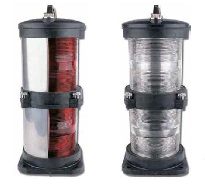 SL 100 ÇİFTLİ ARIZA FENERİ SİYAH 360 DERECE 24/220 V