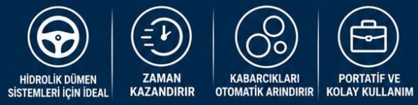 ULTRAFLEX HİDROLİK SİSTEM YAĞ DOLUM VE HAVA ALMA CİHAZI